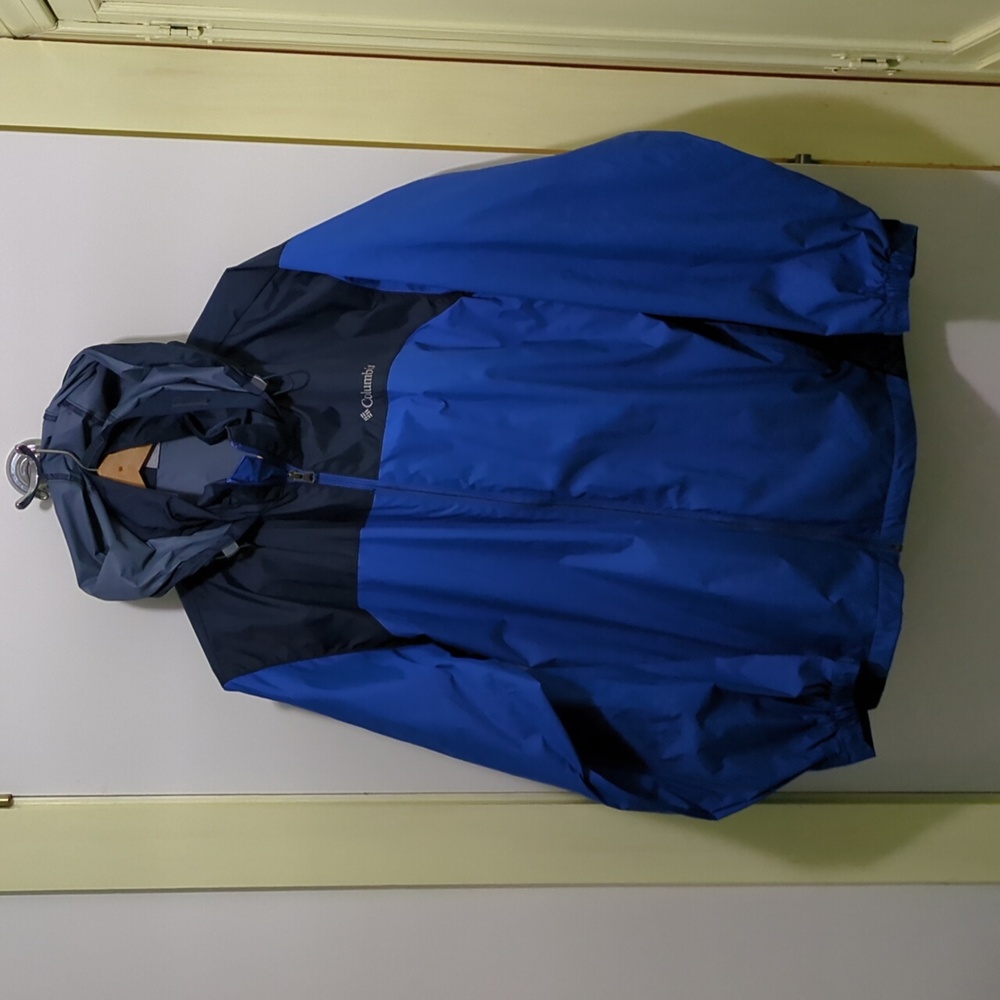 Columbia Men's Windbreaker Blue Large